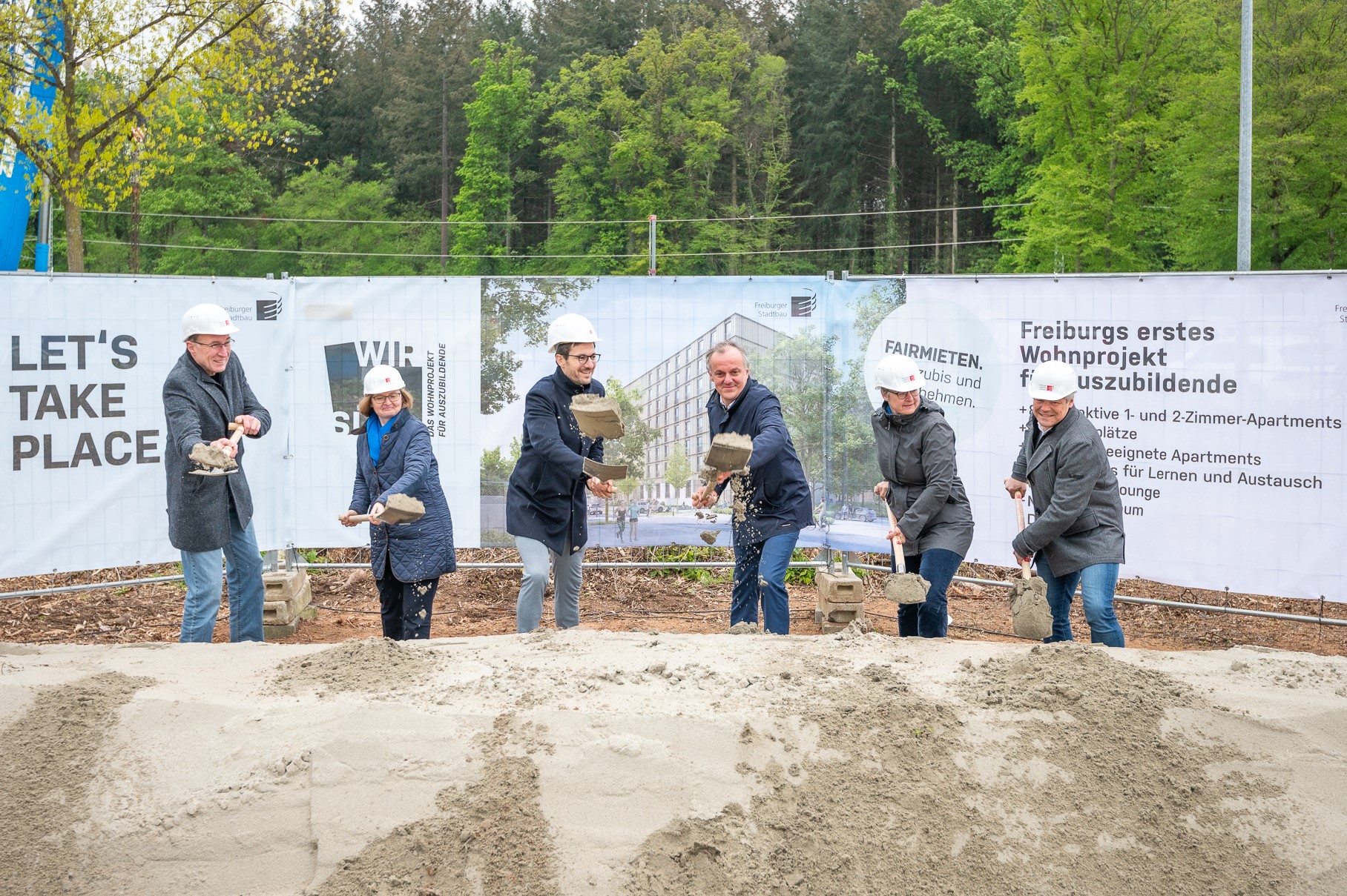 Bild vom offiziellen Spartenstich 