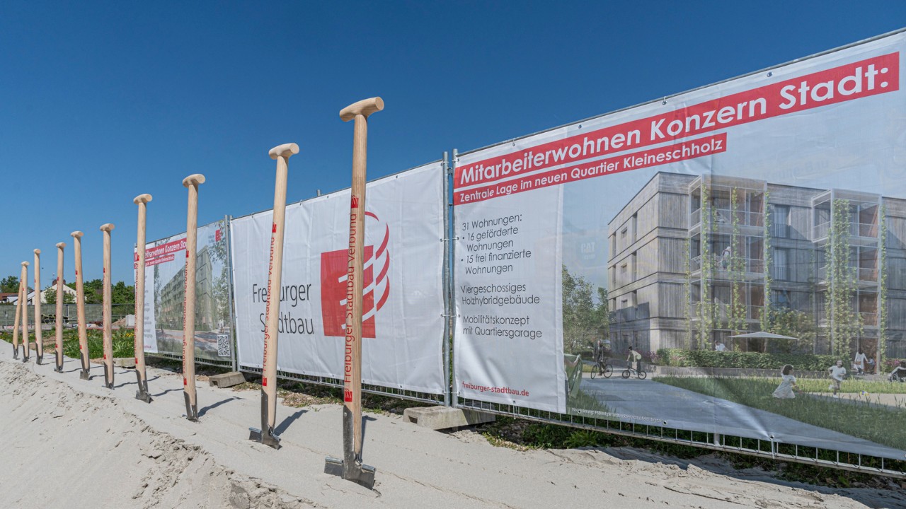 Spatenstich der FSB zum Bauprojekt Kleineschholz