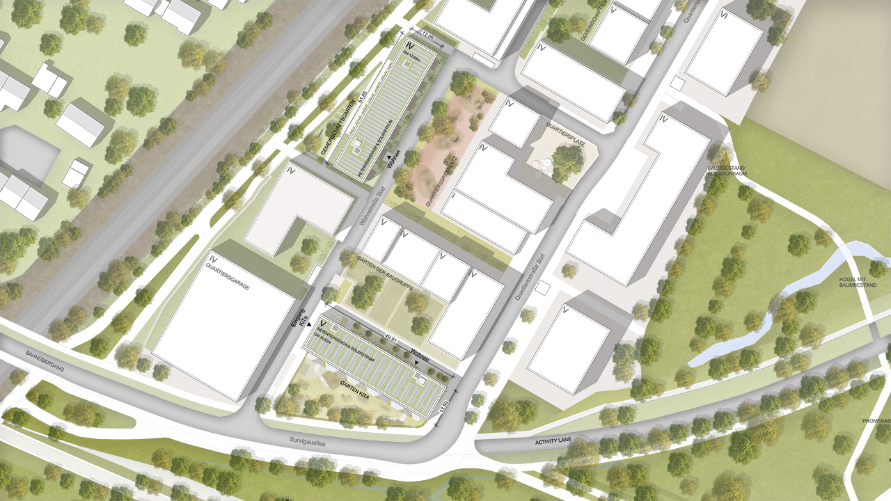 Ansicht des Lageplans aus den Plänen vom Büro MBPK Architekten