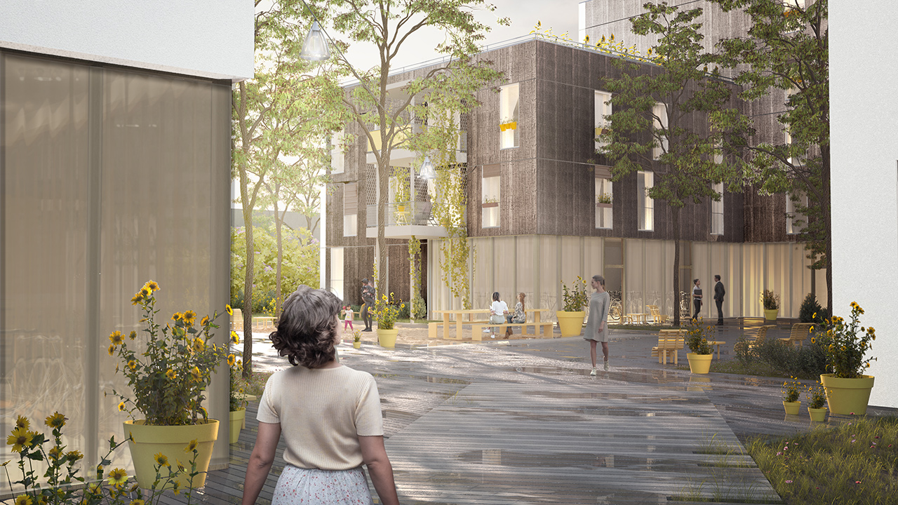 Visualisierung des Bauprojekts Lindenwäldle