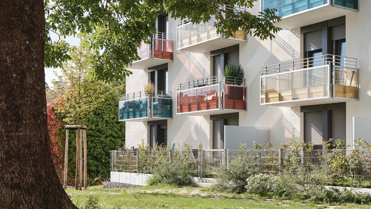 Ansicht des Innenhofs im Metzgergrün