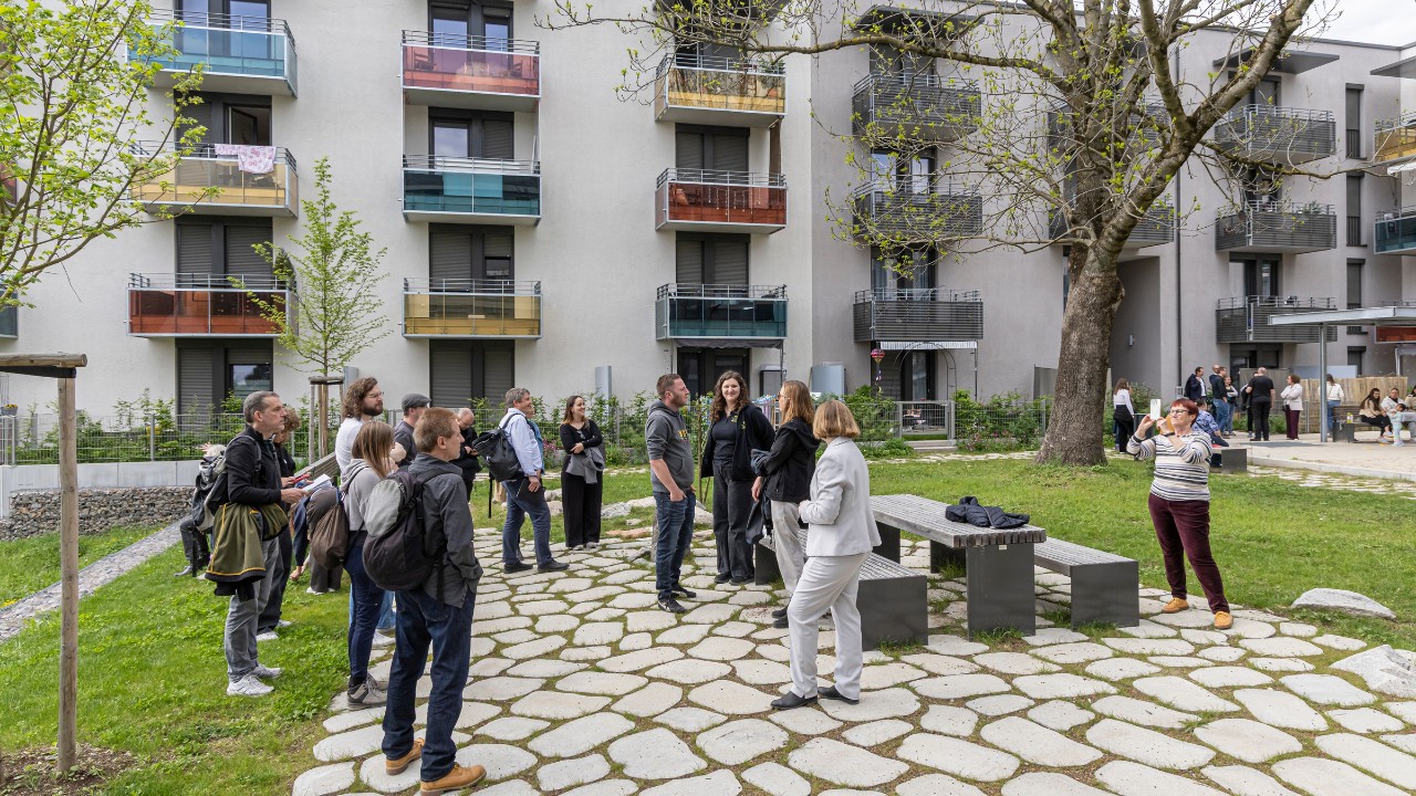Fertigstellungsbegehung des ersten Bauabschnitts im Metzgergrün