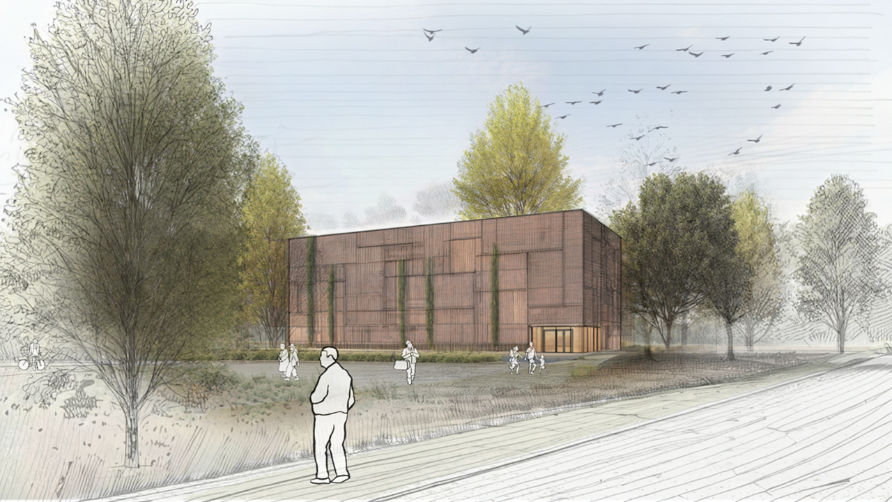 Visualisierung des Bauprojekts Mobilitätshub, erstellt vom Architekturbüro noi architektur