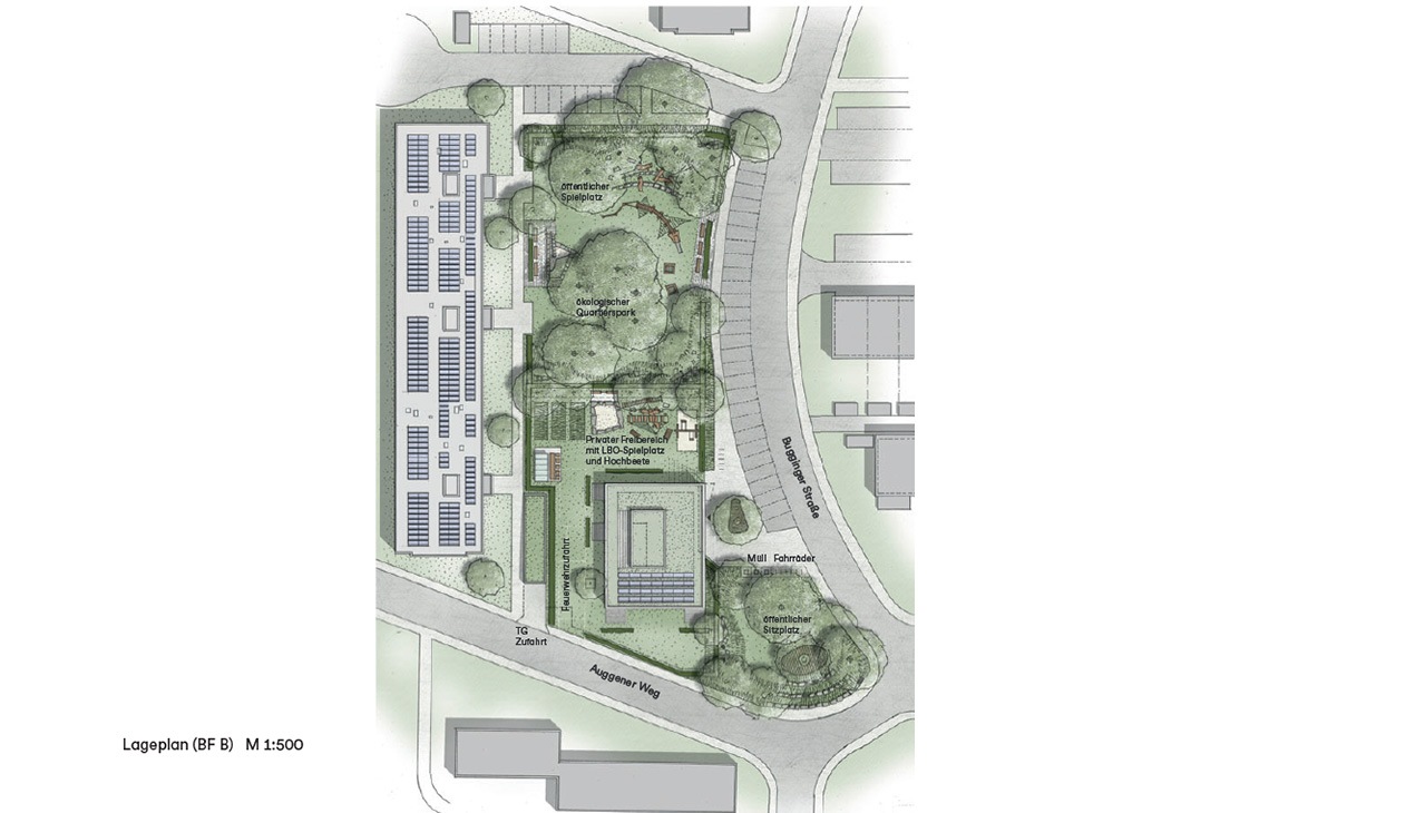 Lageplans Auggener Weg